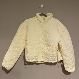 Women's Juniors Ultra-Light Quilted Jacket Buttermilk Yellow